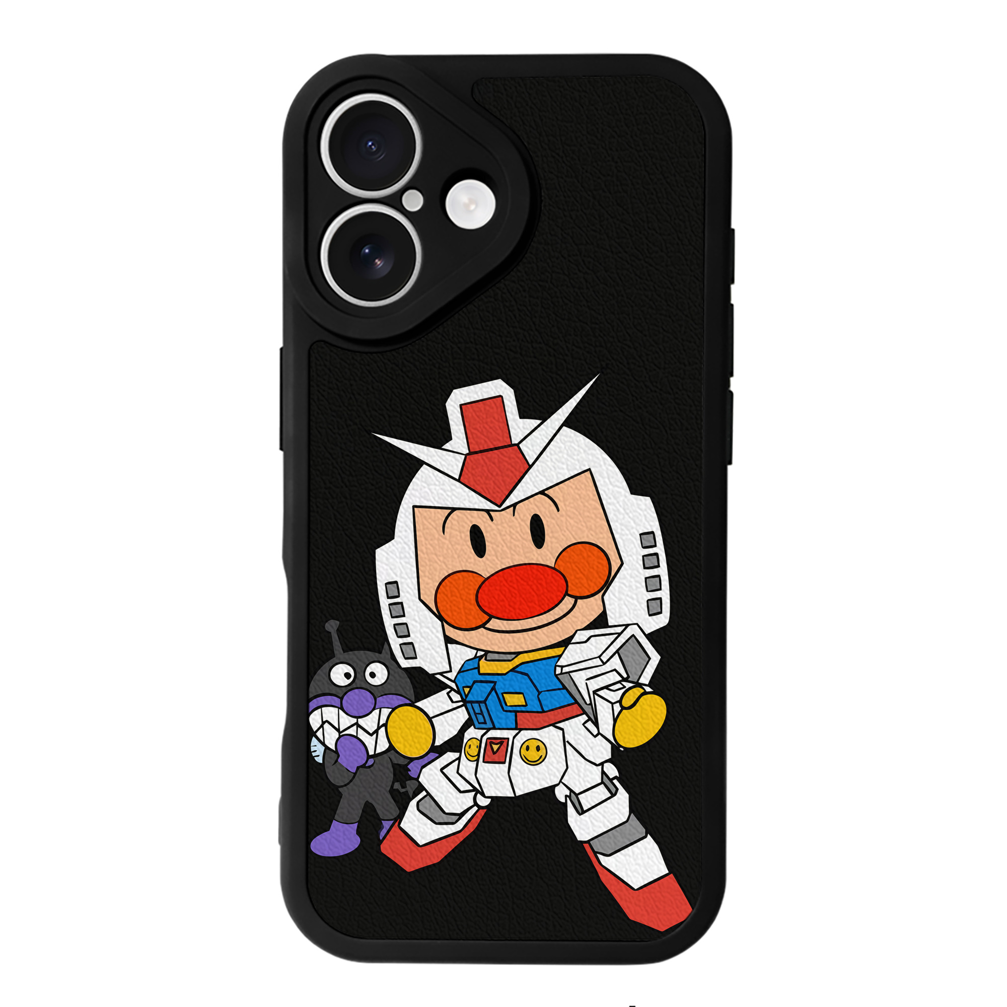 （画像用） アンパンマン Anpanman 【iPhone 16シリーズ対応】シリコンスマホケース（レザー調） 材質：シリコン